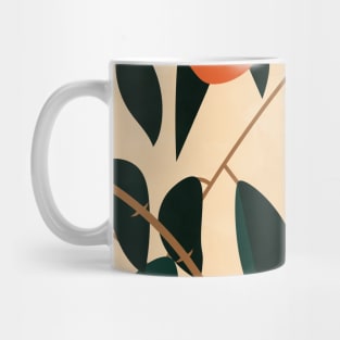 Modern Lemon Tree Branches Mug